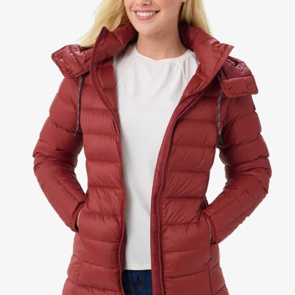 NEW Lole Claudia Down  puffer Jacket - 650 Fill Power in Tuscan Red 1225 6s3 - Picture 7 of 12
